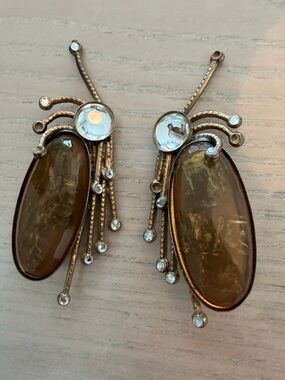 Luigi Briglia Vintage Clip-on Bug Earrings